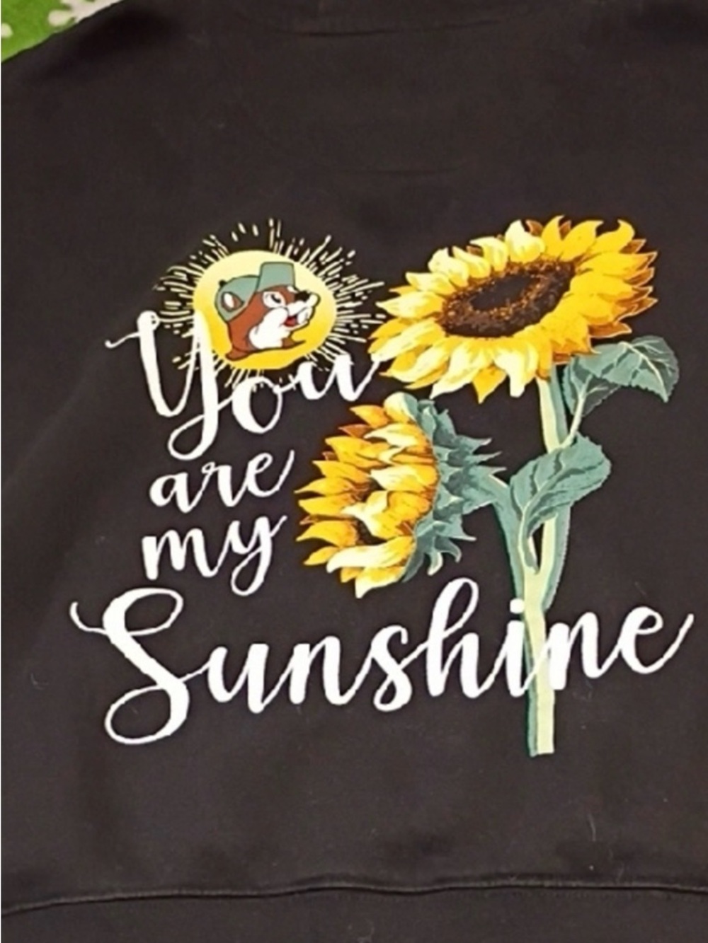 NWOT Buc-ees Size XLarge Unisex Black Sunflower Buc-ee's Hoodie - Picture 3 of 4